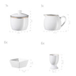 Mäser PROFESSIONAL DINING Zusatzpaket 24-tlg. GOLDRAND