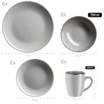 Mäser METALLIC RIM Kombiservice 24-teilig