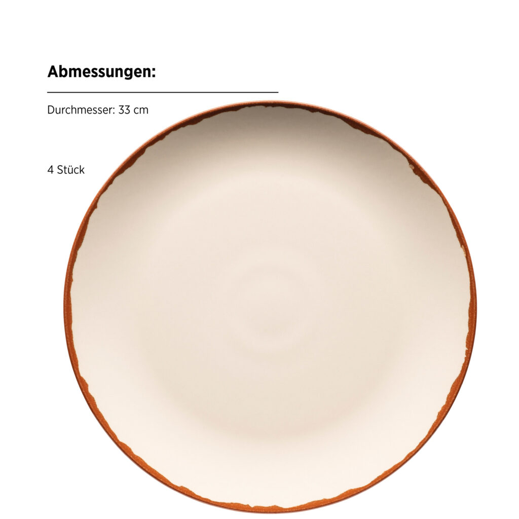 Mäser ELENI Platzteller 33 cm, 4er-Set