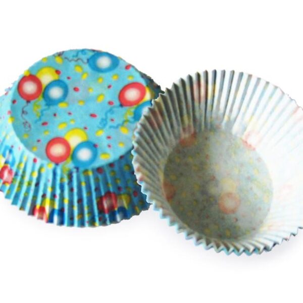 Muffinkapseln Gebäckkapseln Luftballons O 50 x 30 mm, 40 Stk.