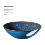 Mäser MIRNA Schüssel 24 cm, 4er-Set, CLASSIC BLUE