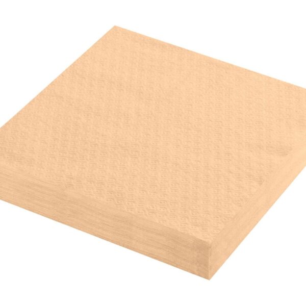 Servietten Prägeservietten 1-lagig, 33 x 33 cm, apricot, 100 Stk.