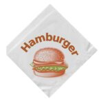 Hamburgerbeutel 16 x 16 cm, oben und 1x seitlich offen, 500 Stk.