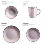Mäser METALLIC RIM Kombiservice 24-teilig