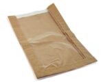 Papierfaltenbeutel für Gebäck 18 + 6 x 32 cm, mit Fenster 13cm, 1000 Stk.
