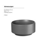 Mäser VADA Schüssel 14 cm, 4er-Set, DUNKELGRAU