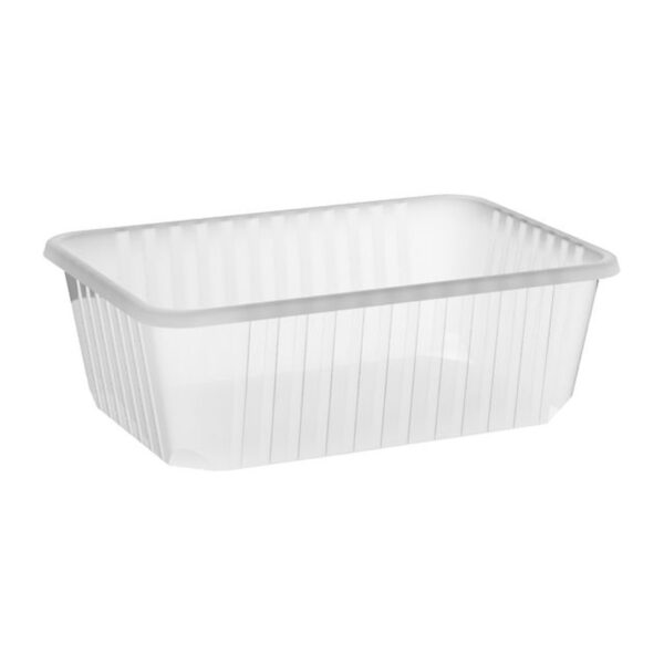 Rechteckschalen klar 1000 ml (PP), 50 Stk.