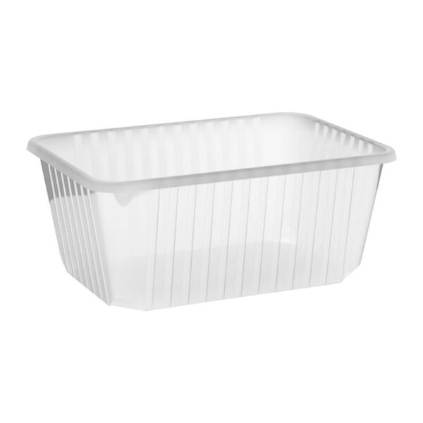 Rechteckschalen klar 1200 ml (PP), 50 Stk.