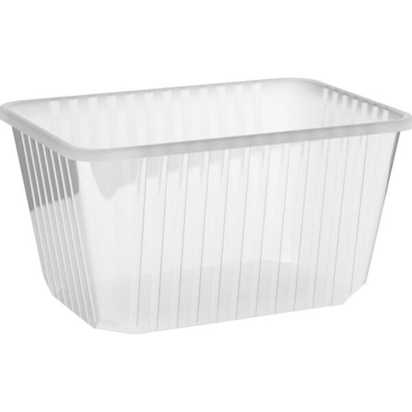 Rechteckschalen klar 1500 ml (PP), 50 Stk.
