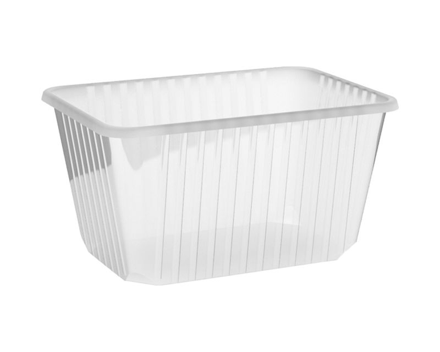 77515 Rechteckschalen klar 1500 ml (PP), 50 Stk. – Bild 1