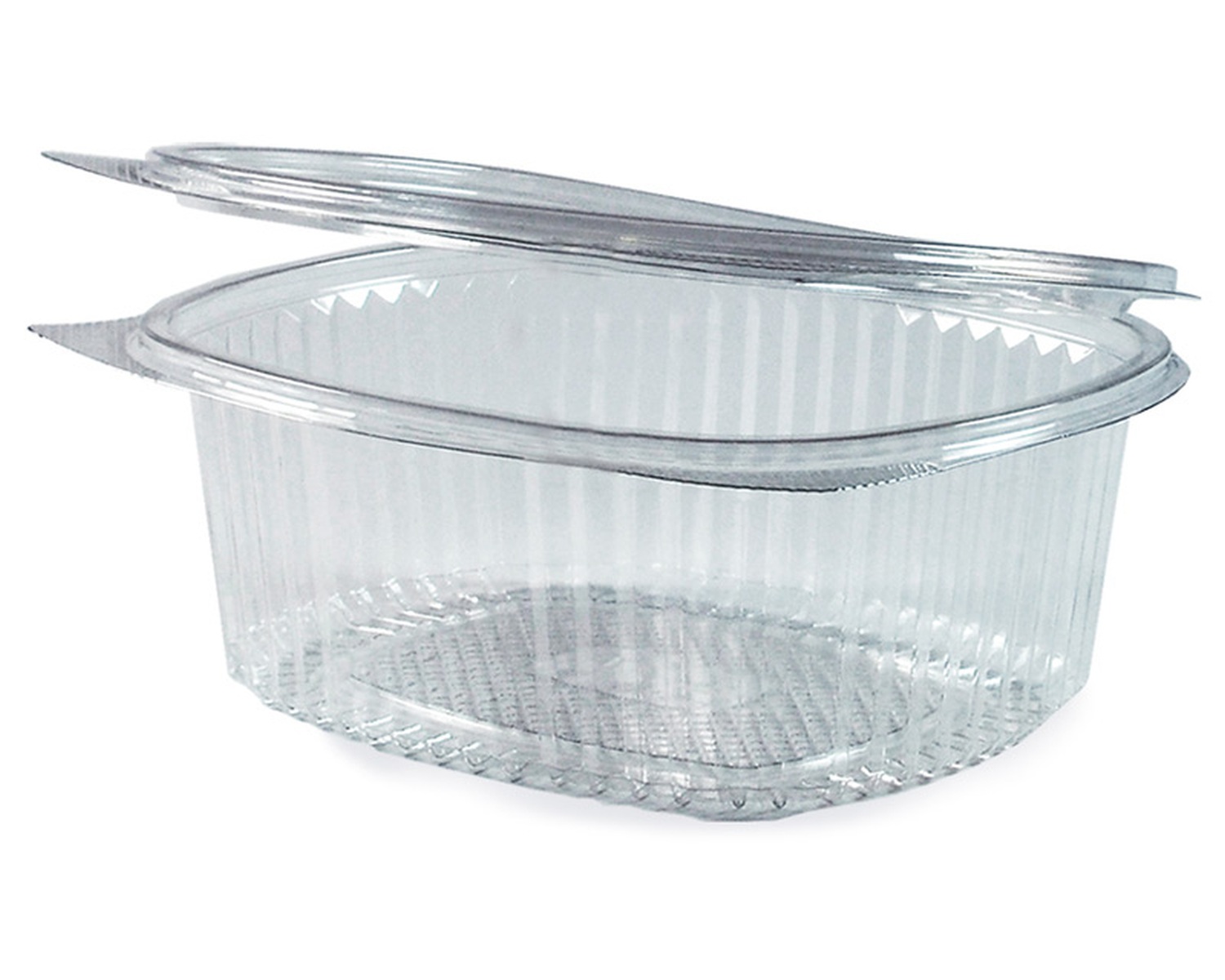 77802 Feinkostbecher oval klar mit Deckel 250 ml (PET), 50 Stk. – Bild 1