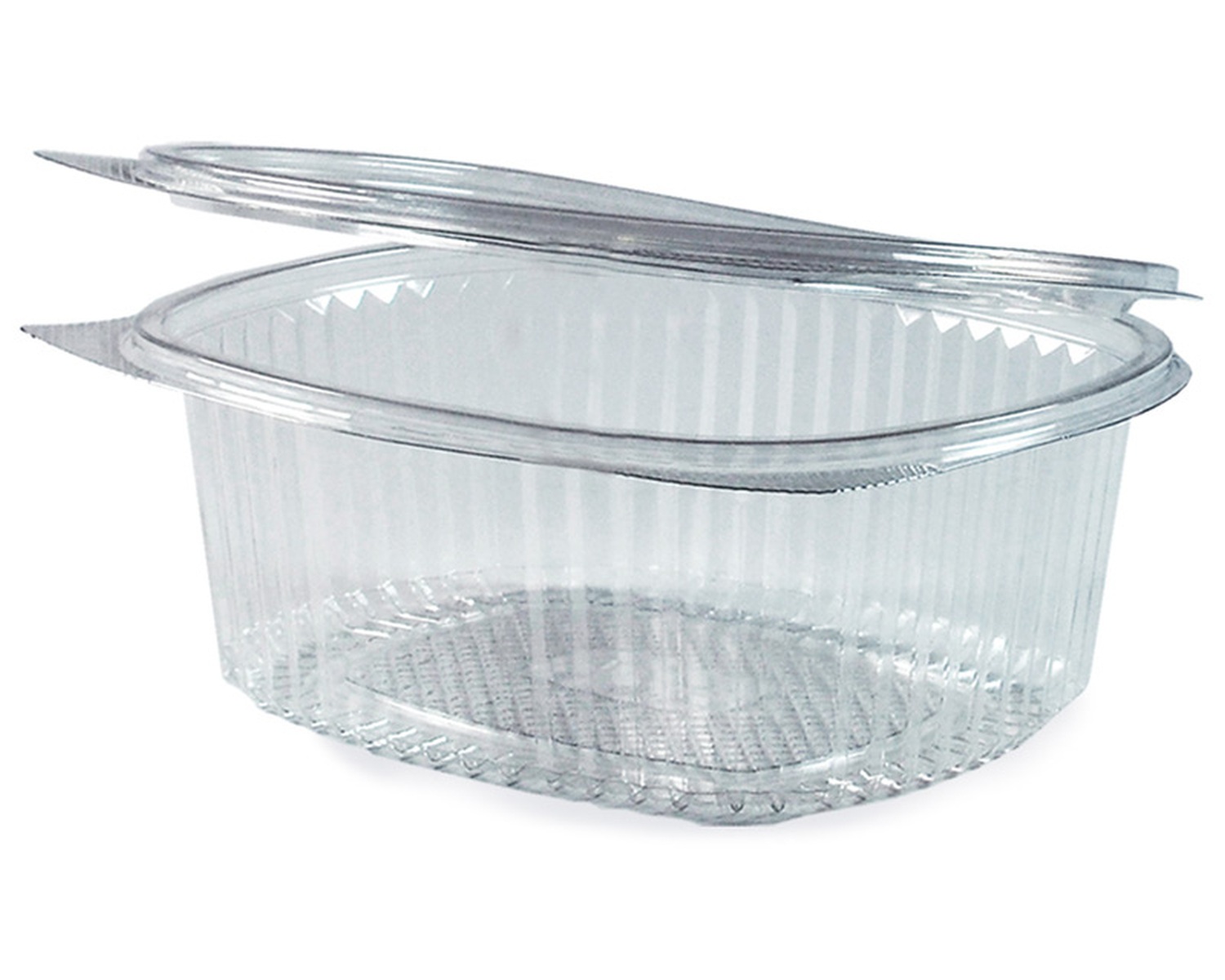 77803 Feinkostbecher oval klar mit Deckel 375 ml (PET), 50 Stk. – Bild 1