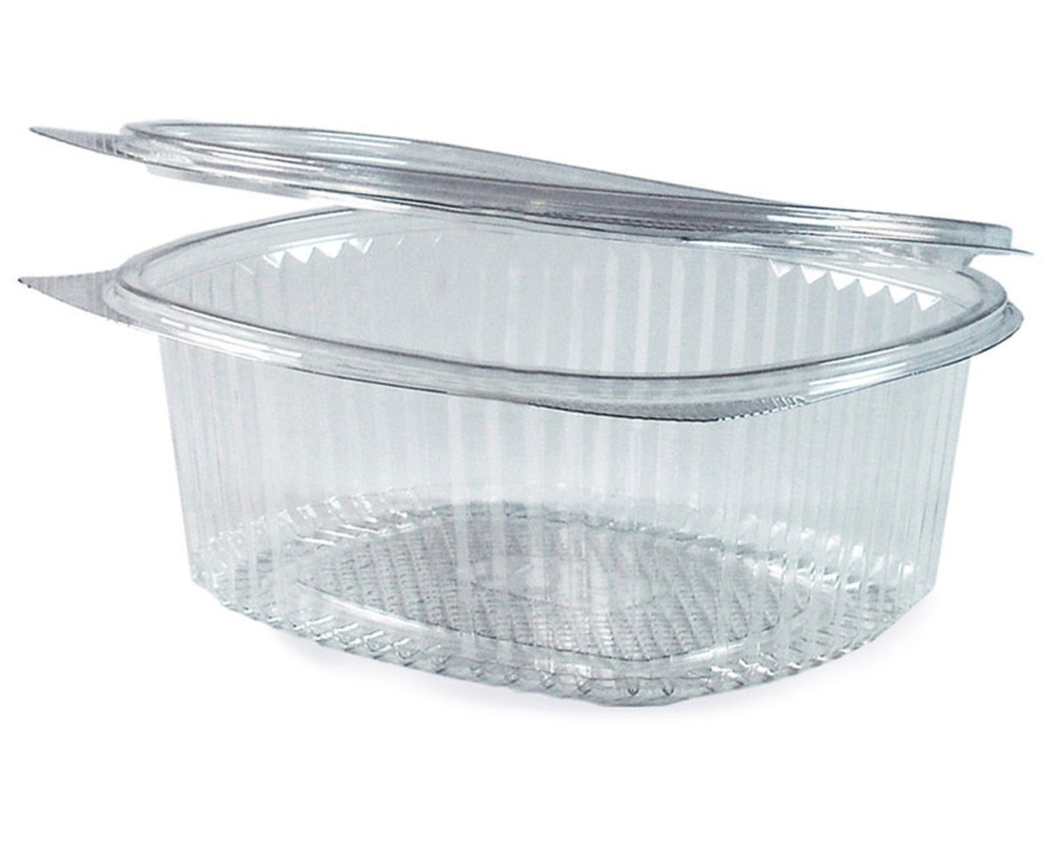 77805 Feinkostbecher oval klar mit Deckel 500 ml (PET), 50 Stk. – Bild 1