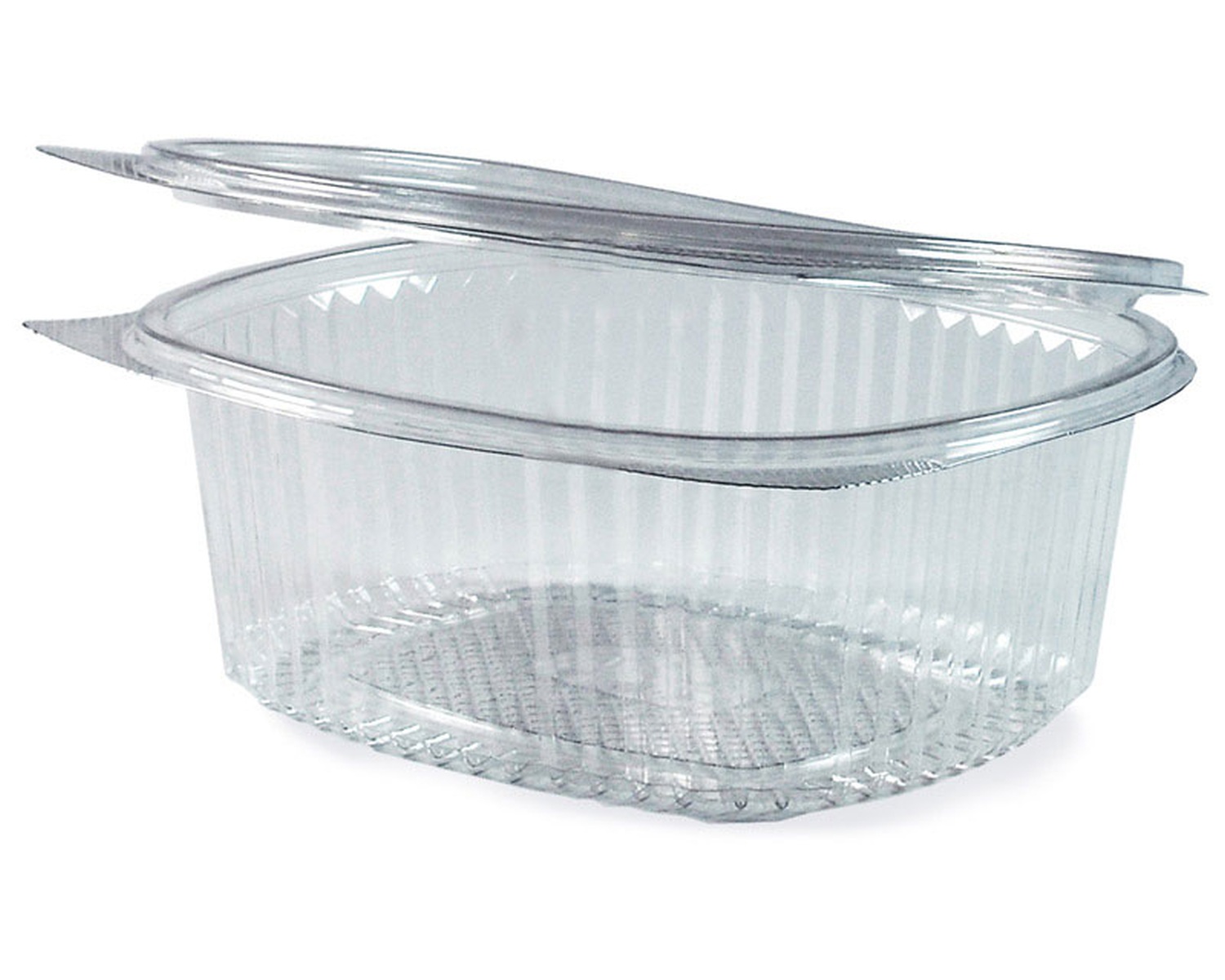 77820 Feinkostbecher oval klar mit Deckel 2000 ml (PET), 50 Stk. – Bild 1