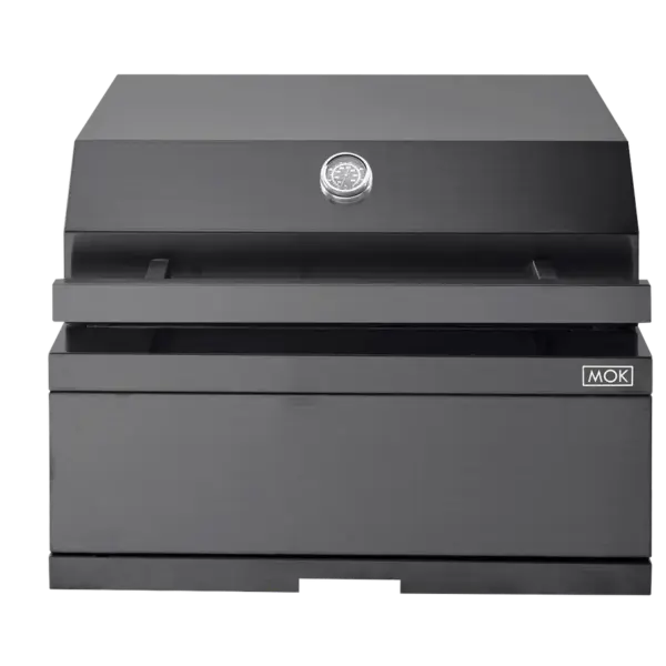 Myoutdoorkitchen Nordic Line - Integrierbarer Holzkohlegrill (Schwarz)