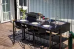 Myoutdoorkitchen Nordic Line - Integrierbarer Holzkohlegrill (Schwarz) – Bild 6