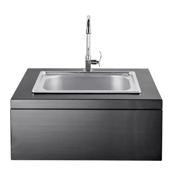 Myoutdoorkitchen Nordic Line - Integrierbares Spülbeckenmodul (Schwarz)