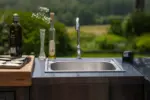 Myoutdoorkitchen Nordic Line - Integrierbares Spülbeckenmodul (Schwarz) – Bild 6