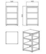 Myoutdoorkitchen Nordic Line - Eckmodul und Arbeitstisch 60 cm (Schwarz) – Bild 8