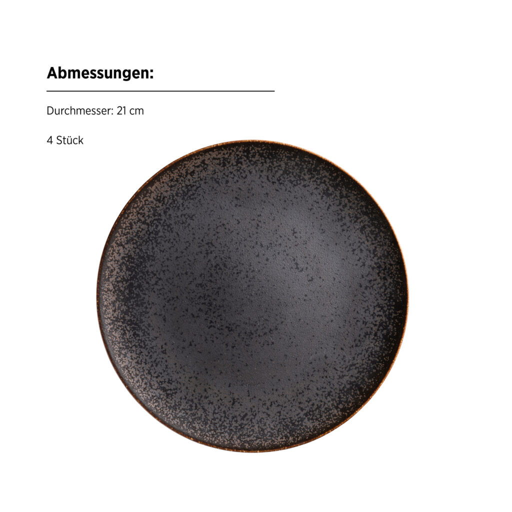 Mäser POWERFUL Dessertteller 21 cm, 4er Set