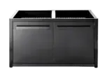 Myoutdoorkitchen Nordic Line - Grundmodul mit Tür 120 cm (2 Module) - Schwarz