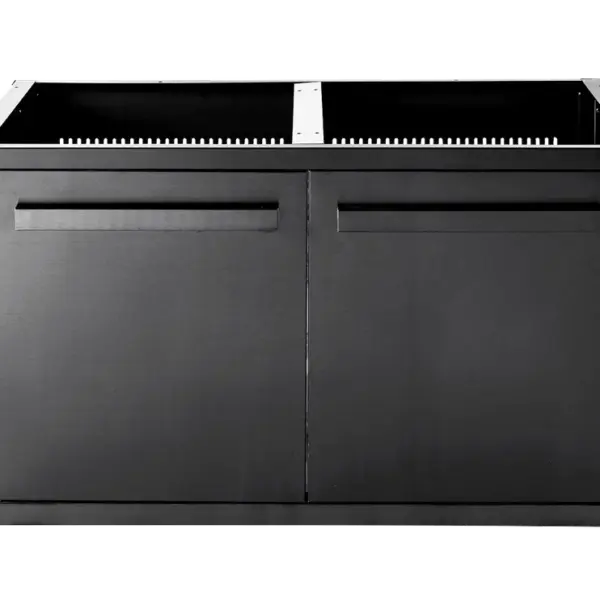 Myoutdoorkitchen Nordic Line - Grundmodul mit Tür 120 cm (2 Module) - Schwarz
