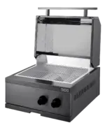 Myoutdoorkitchen Nordic Line - Integrierbarer Gasgrill (2 Brenner) Schwarz – Bild 4