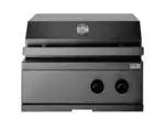 Myoutdoorkitchen Nordic Line - Integrierbarer Gasgrill (2 Brenner) Schwarz