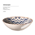 Mäser MALENA Schüssel 24 cm, 4er-Set, CLASSIC BLUE