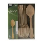 'pure' Holzlöffel 19,5 cm natur in schönem Vintage Design, 50 Stk. – Bild 2