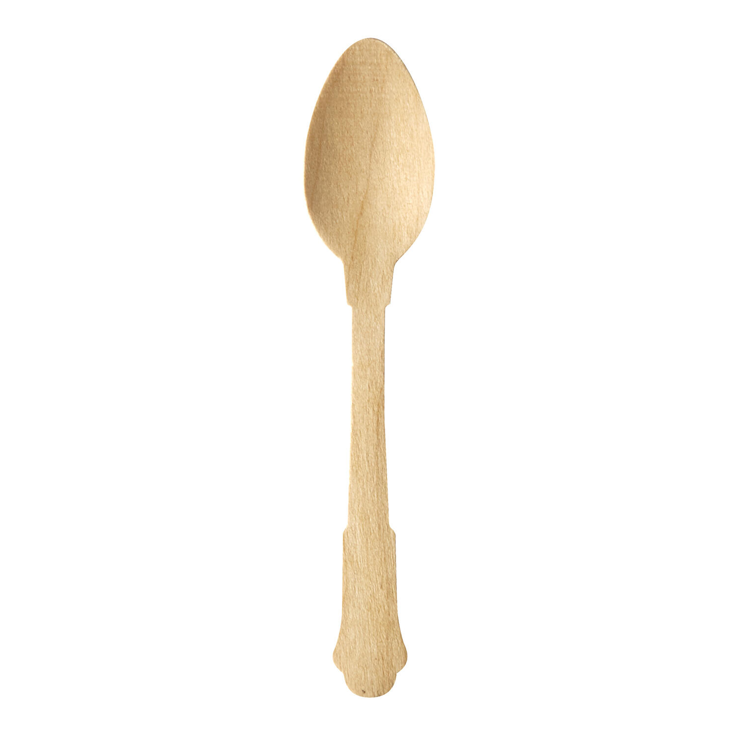 88623 Kaffee- und Dessertlöffel aus Holz, 12 cm, natur, Vintage Design, 50 Stk. – Bild 1