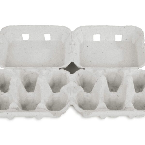 Eierverpackungen für 2x6 Eier, uni weiß, 130 Stk., für S, M, L