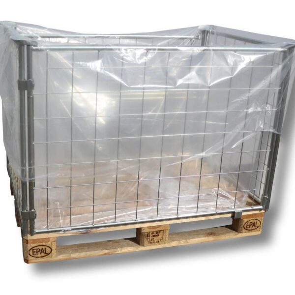 Seitenfaltensack 1250+850x1850 mm, LDPE hoch transparent, 40my