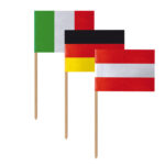 Fahnenpicker Ländermix International, 6,8 cm, 500 Stk.