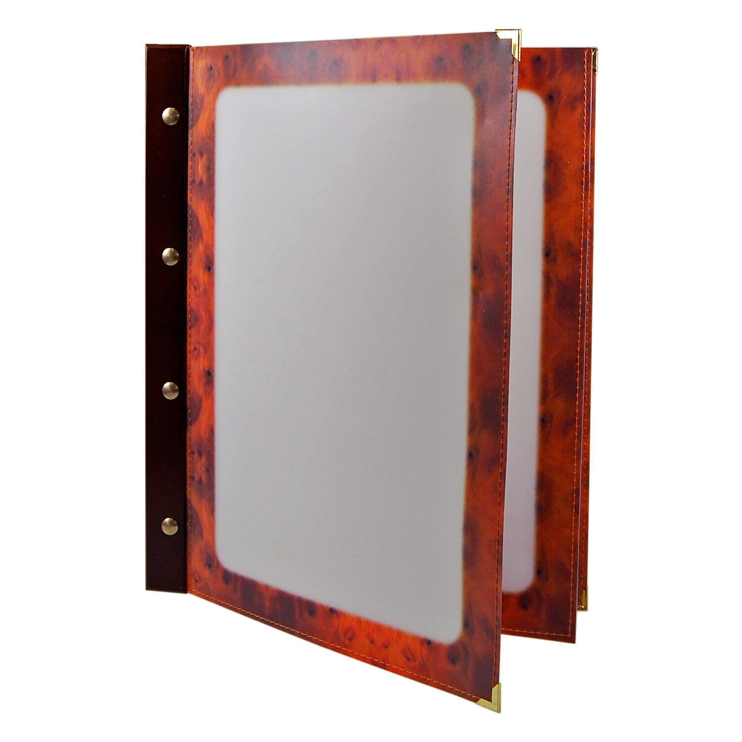 DS-15081 Folienkarte (PVC) Wurzelholz mit Holzrücken 6 Seiten A4, 1 Stk. – Bild 1