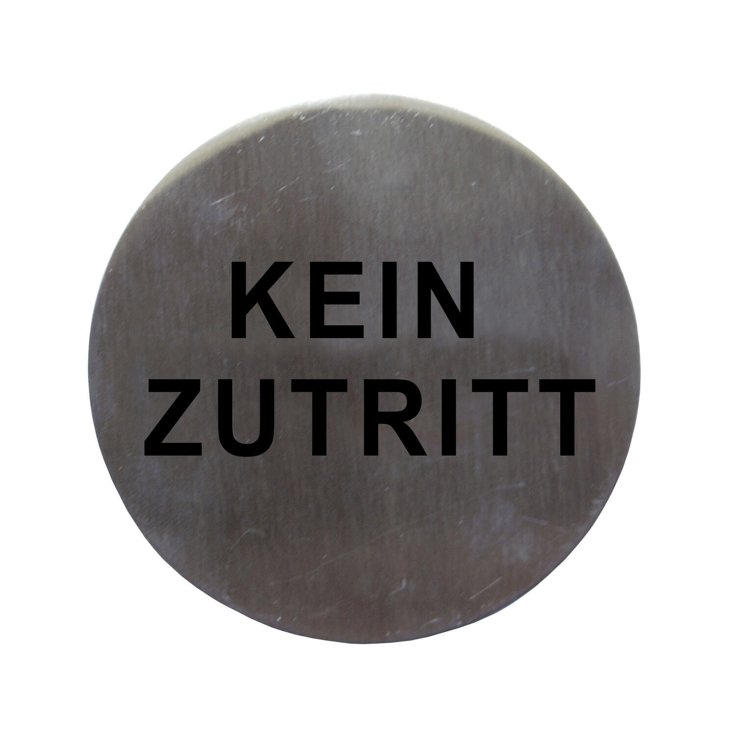DS-15157 Hinweisschild "Kein Zutritt" aus Edelstahl, O7.5cm, 1 Stk. – Bild 1