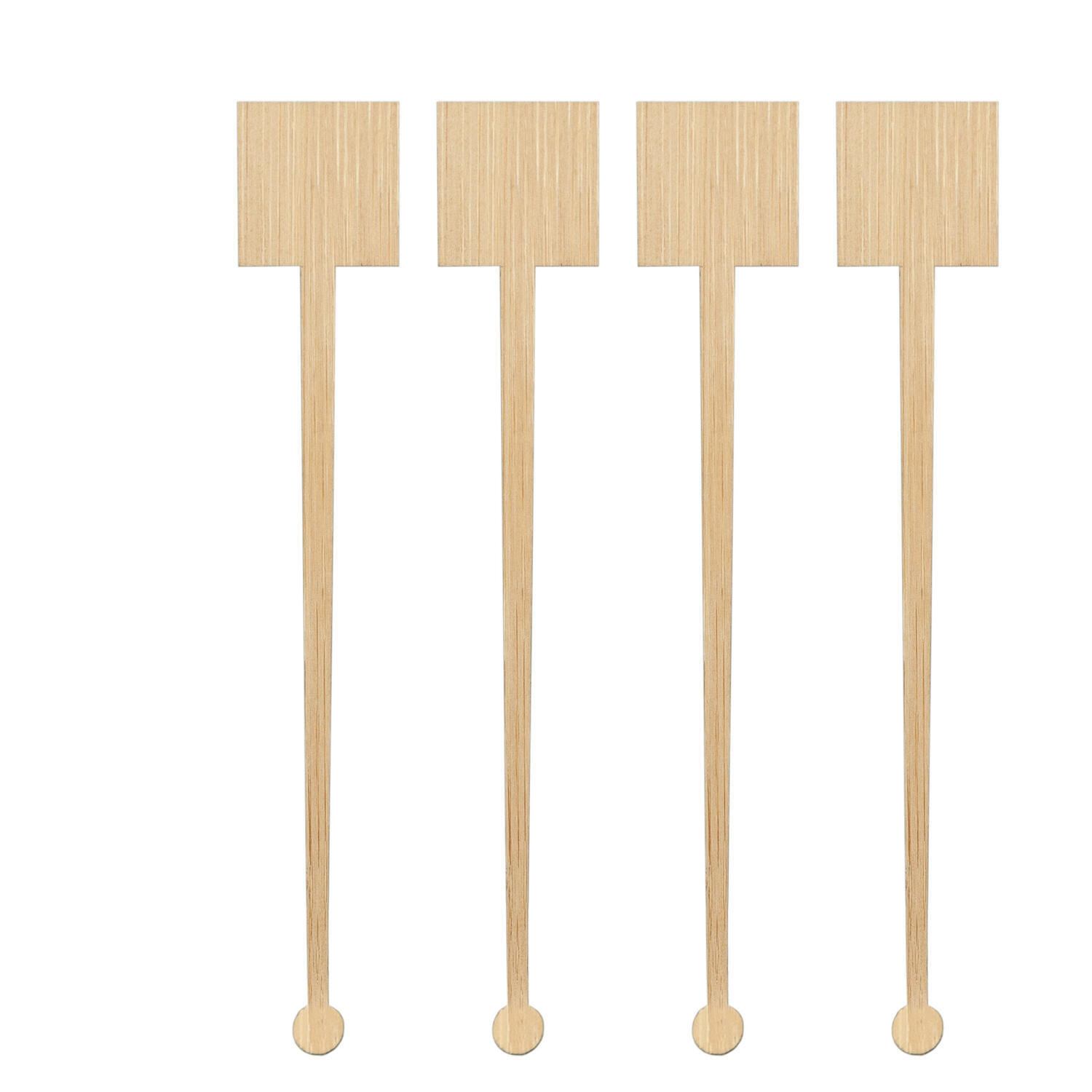 DS-20049 Rührstäbchen "Quadrat" aus Bambus, 17.5cm, 100 Stk. – Bild 1