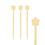 Picker "Blume" aus Bambus, 9cm, 200 Stk.