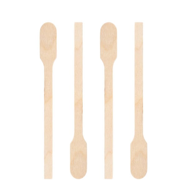 Rührstäbchen "Paddel" aus Holz, 13cm, 1000 Stk.