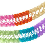 Girlande "Farbenspiel" aus Papier, schwer entflammbar, O17cm, 10m, 1 Stk. – Bild 2