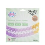 Girlande "Pastellfarben" aus Papier, schwer entflammbar, O17cm, 3.6m, 1 Stk. – Bild 3