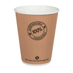 Thermo Riffelbecher doppelwandig 250ml O9cm, -10°C bis 100°C, 25 Stk.