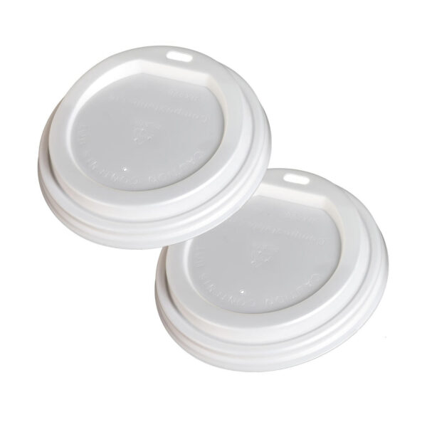 Deckel Domdeckel für 200ml Becher, CPLA, O8cm, 50 Stk.