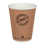 Thermo Riffelbecher doppelwandig 300ml O9cm, -10°C bis 100°C, 25 Stk.