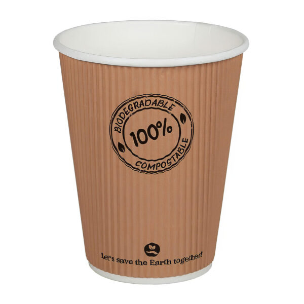 Thermo Riffelbecher doppelwandig 300ml O9cm, -10°C bis 100°C, 25 Stk.