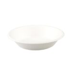 Schalen aus Bagasse, 800ml, naturweiß, rund O17cm, 50Stk.