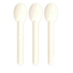Löffel aus Bagasse, naturweiß, 15.5cm, 100Stk.