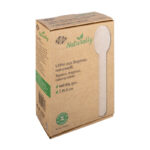 Löffel aus Bagasse, naturweiß, 15.5cm, 100Stk. – Bild 2