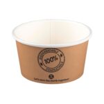 Suppenbecher ToGo Verpackung aus Karton 350ml O11.5cm bis 100°C, 25 Stk.