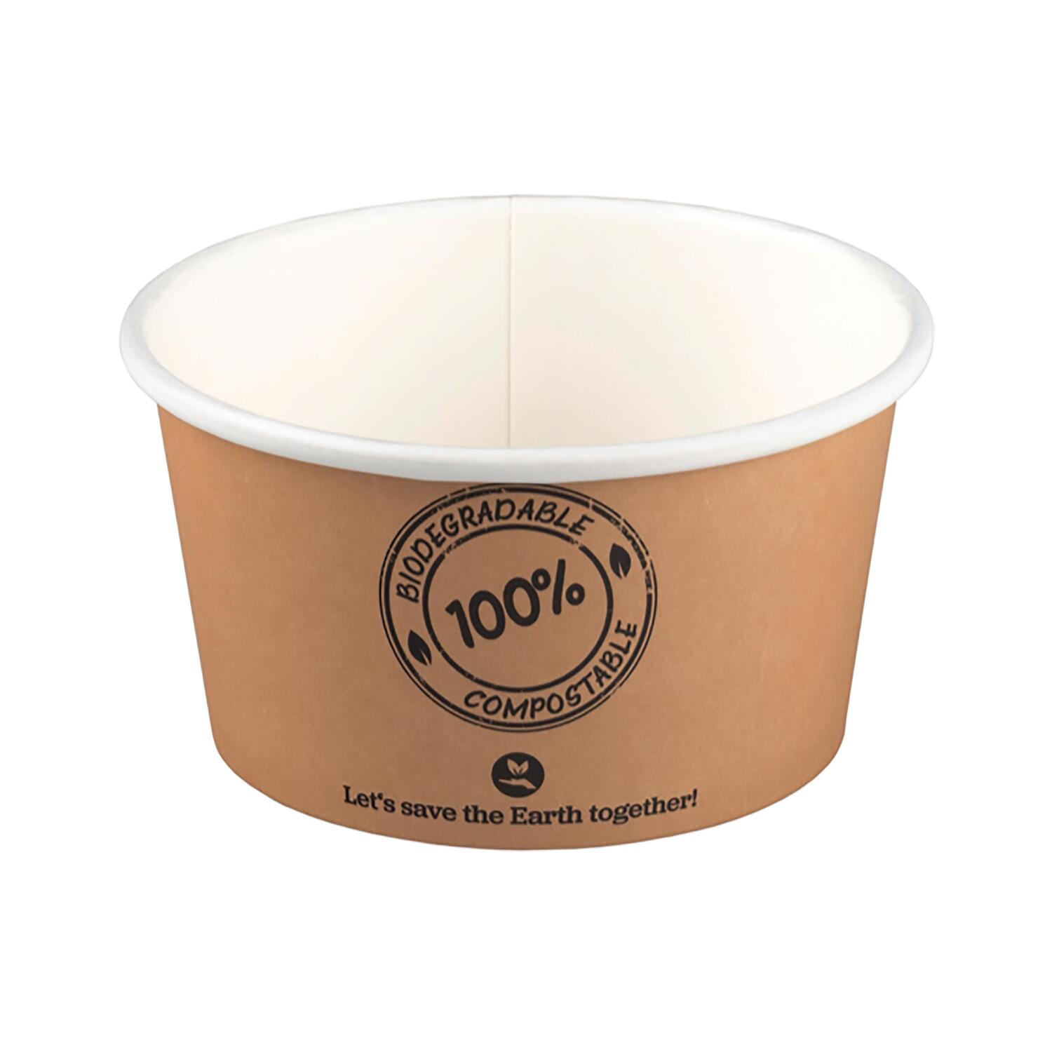 DS-25289NA Suppenbecher ToGo Verpackung aus Karton 350ml O11.5cm bis 100°C, 25 Stk. – Bild 1
